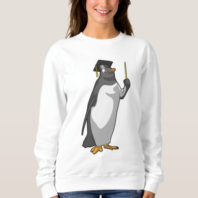 Sweatshirt Pingouin as Teacher with Pointer (Devant)