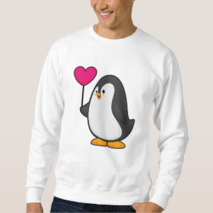 Sweatshirt Pingouin avec ballon cardiaque