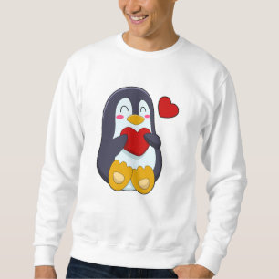Sweatshirt Pingouin avec coeur