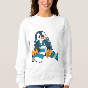 Sweatshirt Pingouin avec Écharpe