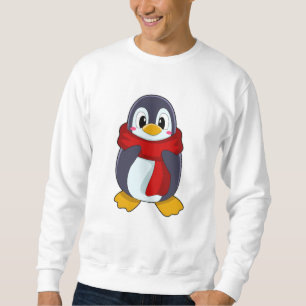 Sweatshirt Pingouin avec Écharpe