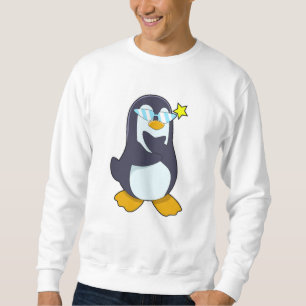 Sweatshirt Pingouin avec lunettes de soleil