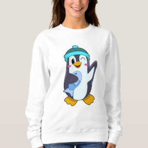 Sweatshirt Pingouin avec poisson et Casquette