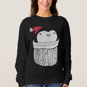 Sweatshirt Pingouin bébé mignon de Noël en Turtleneck Sweater