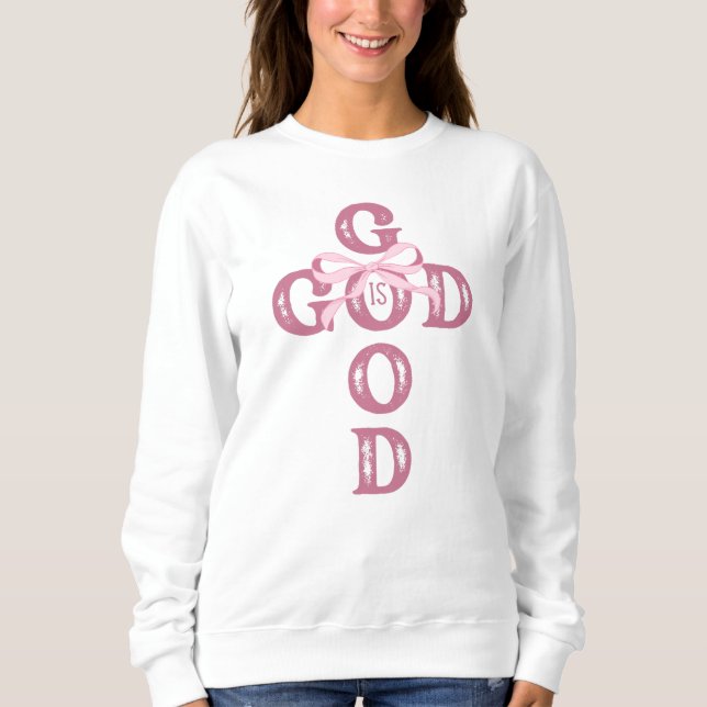 Sweatshirt pink Christian aesthetic girls (Devant)