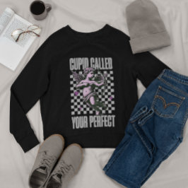 Sweatshirt Pink Cupid être ma Saint Valentin