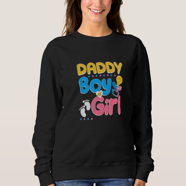 Sweatshirt Pink or Blue Daddy Loves You Best Dad Ever Fatherh (Devant)