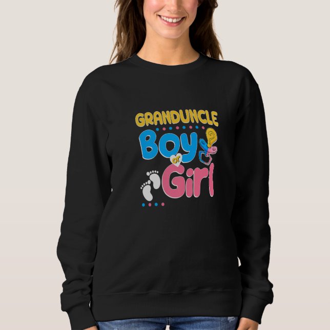 Sweatshirt Pink or Blue Granduncle Loves You Best Uncle Ever  (Devant)