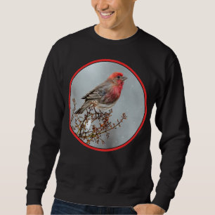 Sweatshirt Pinson des Maisons dans la Neige - Photographie Or
