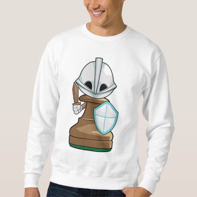 Sweatshirt Pion de jeu d'échecs (Devant)