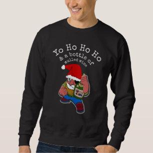 Sweatshirt Pirate Père Noël Funny Vin Multiculé Noël