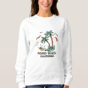 Sweatshirt Pismo Beach - Coucher de soleil coloré Californie