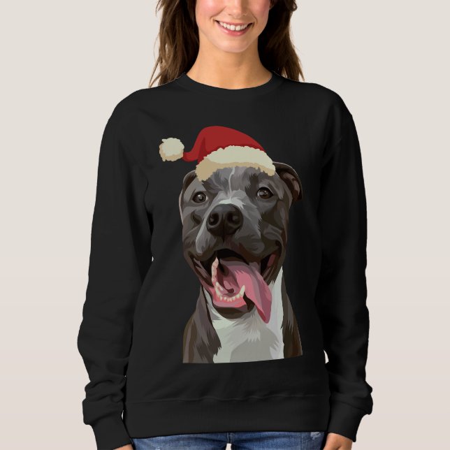 Sweatshirt Pitbull Christmas 235 (Devant)
