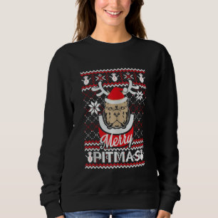 Sweatshirt Pitbull Christmas Merry Pitmas Ugly Christm