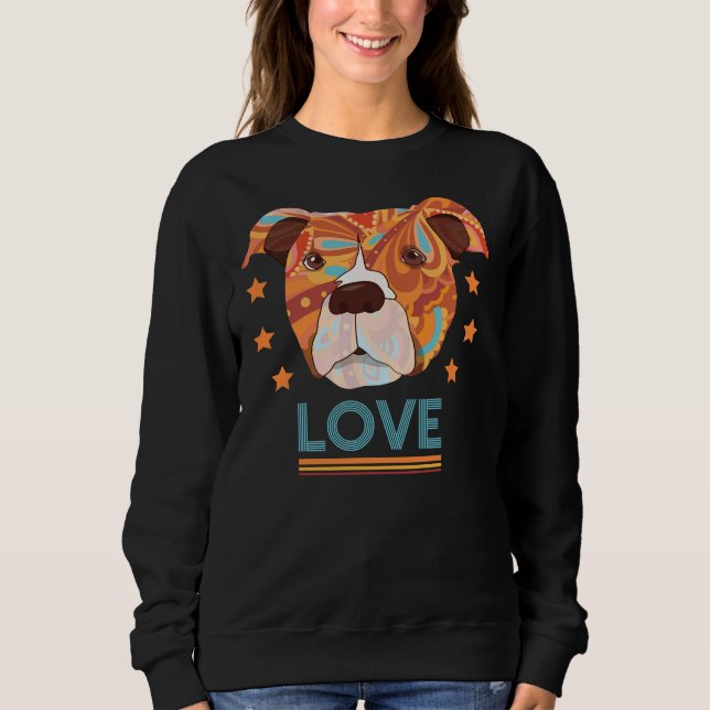 Sweatshirt Pitbull Love Classic (Devant)