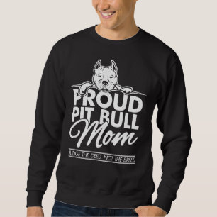 Sweatshirt Pitbull Mom Fitting Scoop