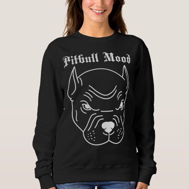 Sweatshirt Pitbull Mood Rage (Devant)