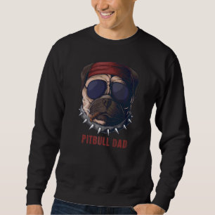 Sweatshirt Pitbull Papa American Pit Bull Dog Us Drapeau 4ème