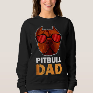 Sweatshirt Pitbull Papa Cool Funny Pitbull Chien