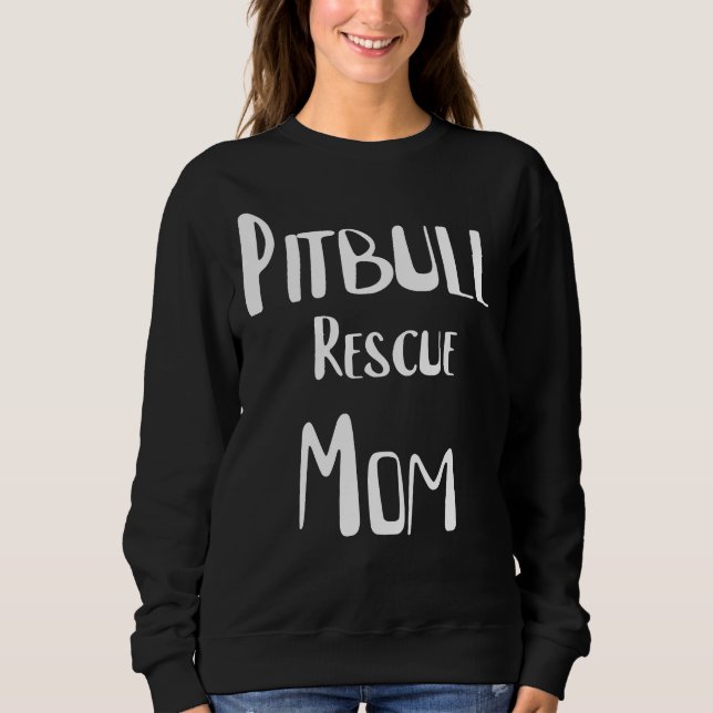 Sweatshirt Pitbull Secourt maman (Devant)
