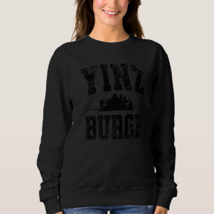 Sweatshirt Pittsburgh Yinz Yinzer Ville d'Acier Toit 412 Mai