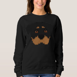Sweatshirt Pixel Art Rottweiler
