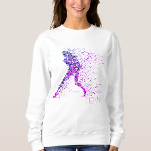 Sweatshirt Pixels roses de tennis