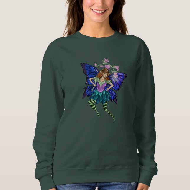 Sweatshirt Pixie ailée bleue (Devant)