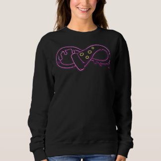 Sweatshirt Pizza Alimentaire Rétrowave Mathe Infinie