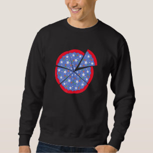 Sweatshirt Pizza American Drapeau 4 juillet Nourriture Garçon
