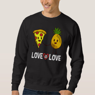 Sweatshirt Pizza Hawaiian Pineapple Hawaii Citations alimenta