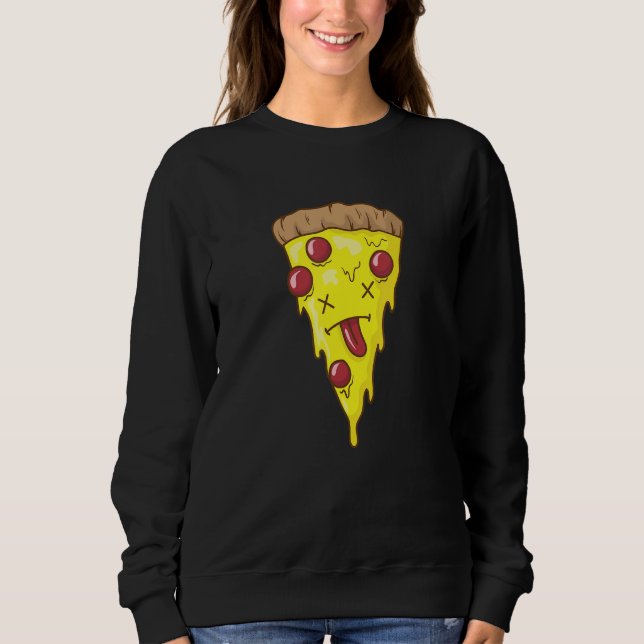 Sweatshirt Pizza is Knockout Fast Food Stone Oven Cheese (Devant)