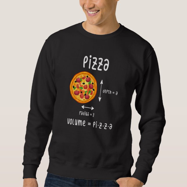 Sweatshirt Pizza Profondeur A Rayon Z Volume Math Restauratio (Devant)