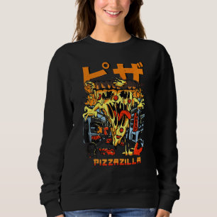 Sweatshirt Pizzazilla Pizza Kaiju Monster Culture japonaise