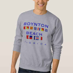 Sweatshirt Plage de Boynton, FL - orthographe nautique de