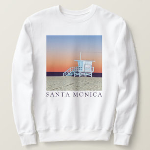 Sweatshirt Plage de Santa Monica   Los Angeles, Californie
