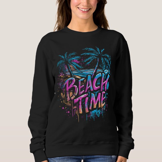 Sweatshirt Plage - Graffiti Spirit (Devant)