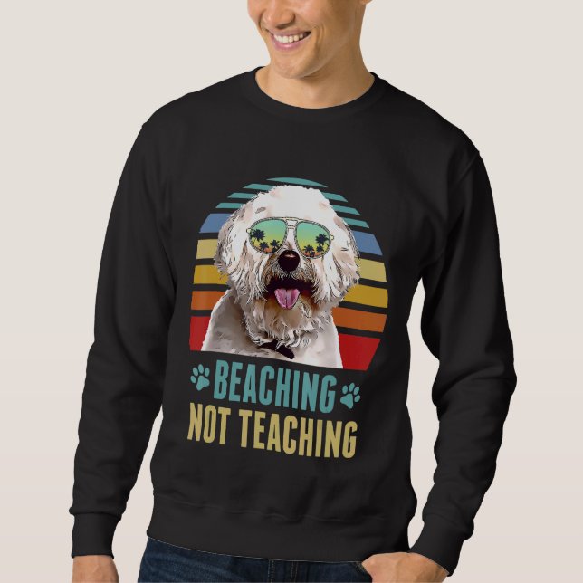 Sweatshirt Plage Pas Enseigner Bichons Frise Chien Été (Devant)