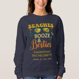Sweatshirt Plages de fête de fiançailles Alcool Meilleures am
