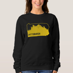 Sweatshirt Plan de l'État de la Pennsylvanie cool Pittsburgh