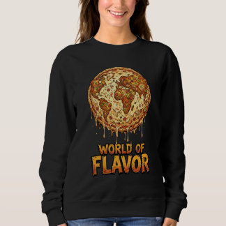 Sweatshirt Planète de surcharge de pizza