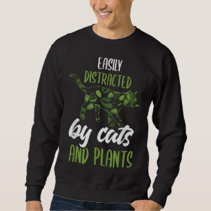 Sweatshirt Plante Plante de chats Lover Amoureux des chats Ja