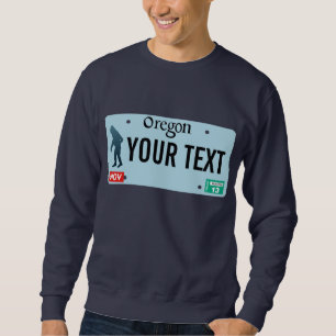 Sweatshirt Plaque de licence Oregon Sasquatch