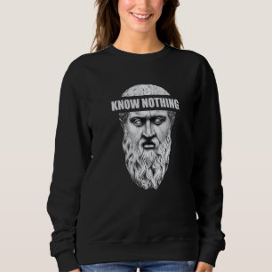Sweatshirt Platon Sokrates Aristote Ne Sait Rien Delphi Phil