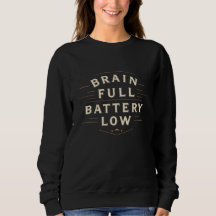 Pleine Batterie Cérébrale Faible Typographie Vinta