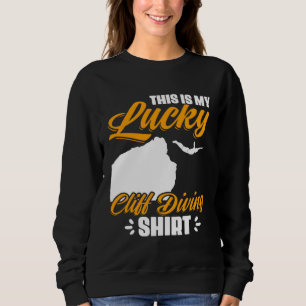 Sweatshirt Plongeon de falaise de saut extrême Lucky Cliff Di
