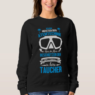 Sweatshirt Plongeur Scuba Meister Des Meeres Plongeur À Boute