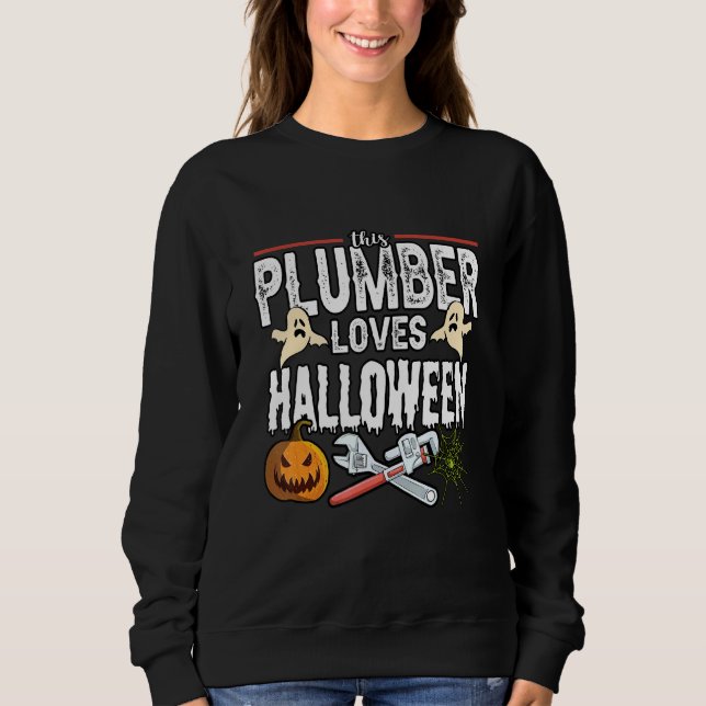 Sweatshirt Plumber Lots Halloween Costume Pipe Wrenches 1 (Devant)