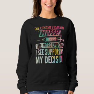Sweatshirt Plus Je Reste Injappé, Plus J'Ai De Preuves
