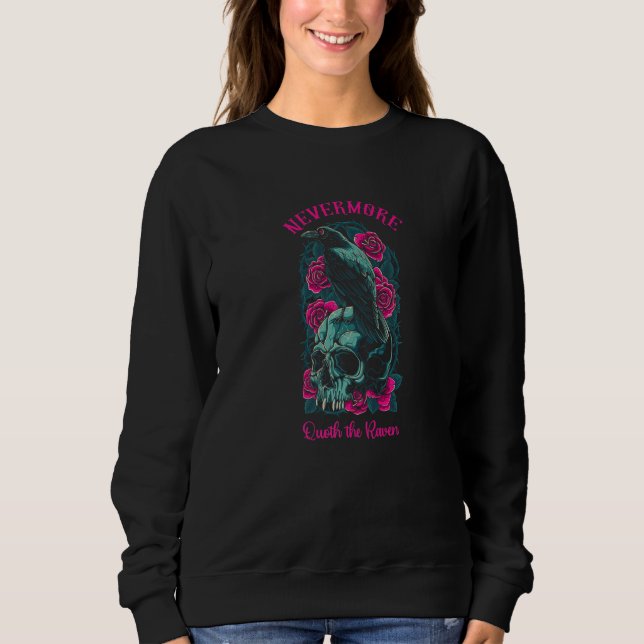 Sweatshirt Plus Quoth Le Corbeau Edgar Allan Poe 1 (Devant)